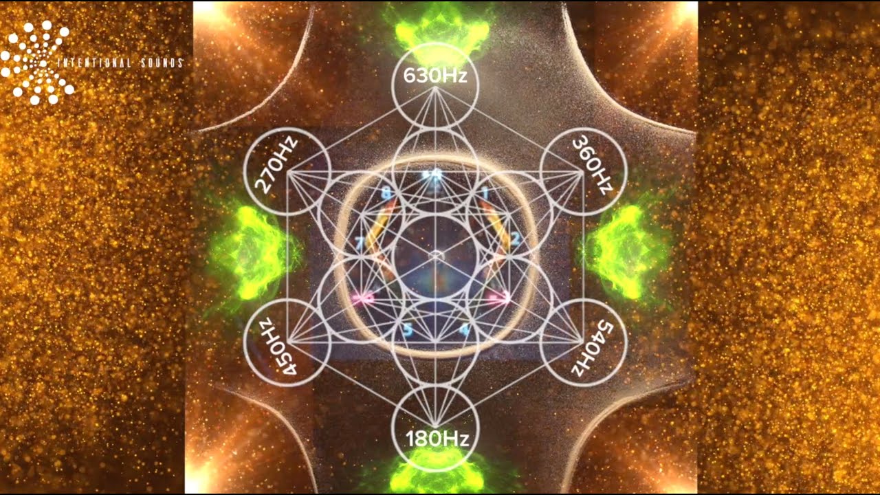 8D Golden Tesla Sound Healing Circle withSinging Bowls I 369 Activate