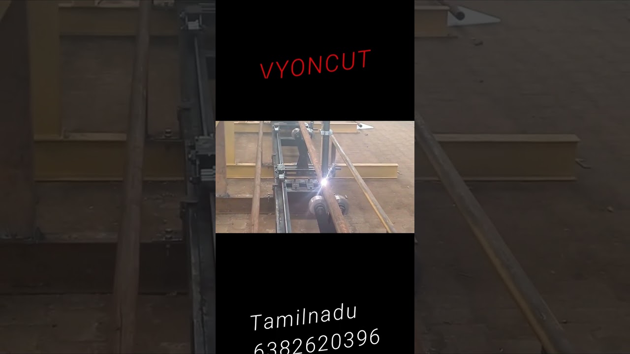 High-Precision CNC Pipe Cutting Machine in Action | Vyoncut Machinery 
