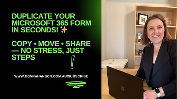 Duplicate Your Microsoft 365 Form in Seconds! ✨ Copy • Move • Share — No Stress, Just Steps