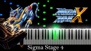 Sigma Stage 4 - Megaman X (Visual Piano Tutorial/Best Version)
