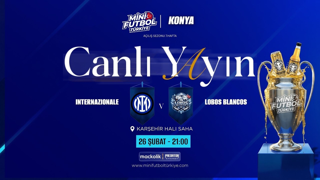 mini futbol konya acılıs sezonu İNTERNAZİONAL VS LOBOS BLANCOS