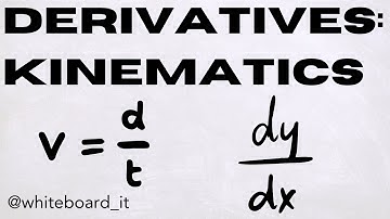 Applications of Derivatives: Kinematics