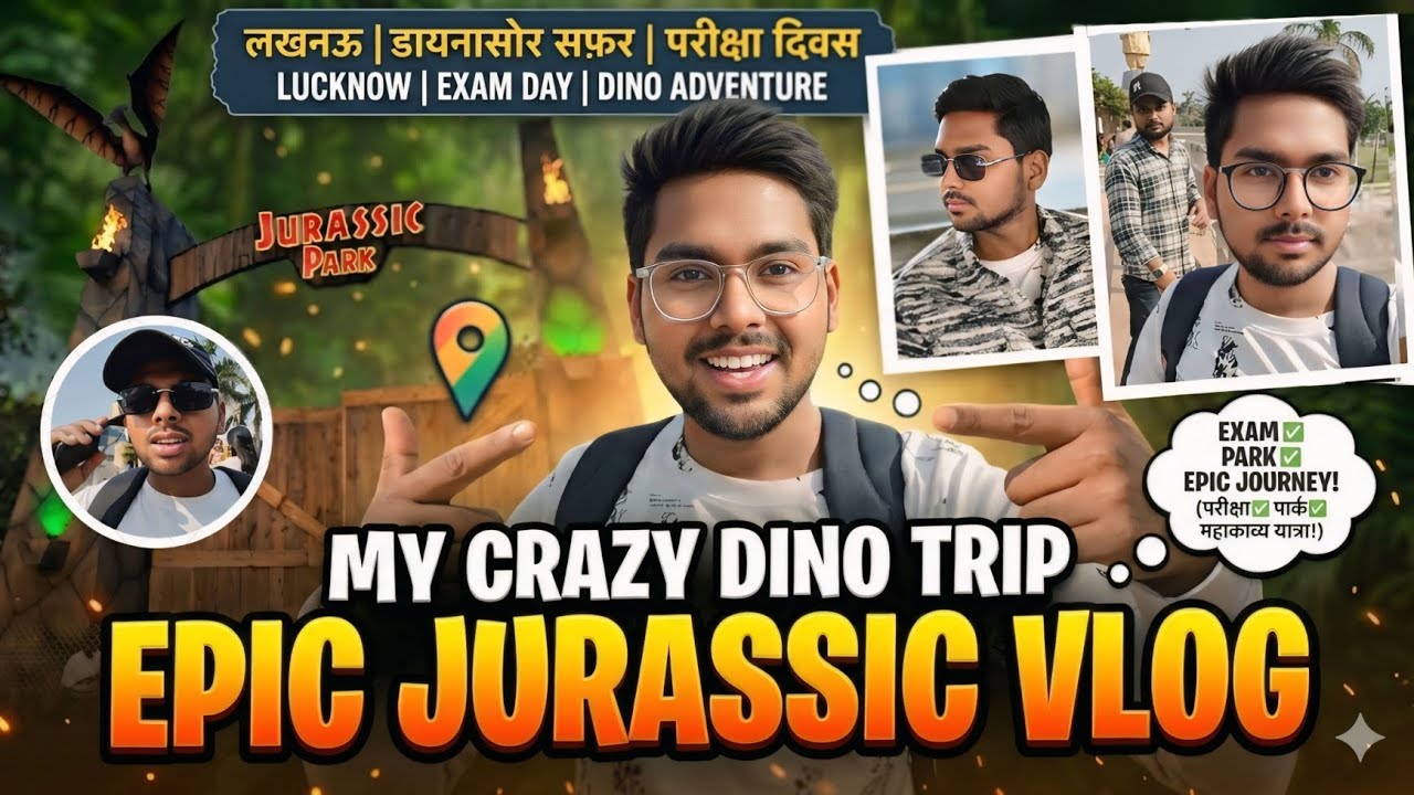 एग्जाम के बाद DINO PARK! 🦖 | My Crazy Jurassic Adventure in Lucknow | Naman Seth Vlogs