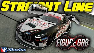 iRacing GT4 Figure 8 Racing at Irwindale Speedway | Multiple Straight Lines
