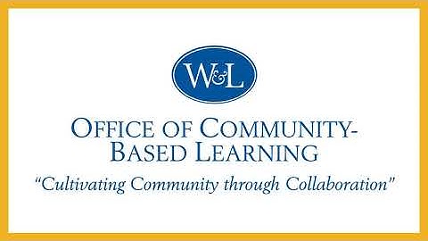 What is Community-Based Learning? FYE 2020