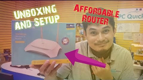 TP link Tp-wr840n "Unboxing/Setup"