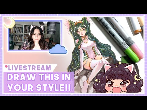 Draw this in your Style + A Peek into my very intimate Sketchbook 🌸 Art & Chill [ENG/GER]