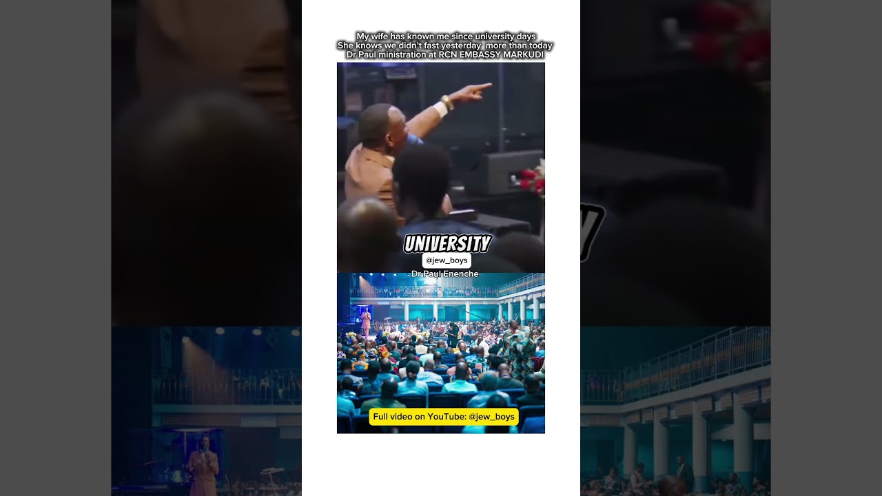 My wife has known me since university days  -Dr Paul enenche at a RCN embassy Markudi