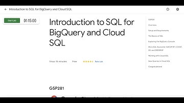 Introduction to SQL for BigQuery and Cloud SQL || Qwiklabs || GSP281