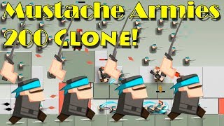 Mustache Armies 200 клонов! Челлендж мужики с канонами Армия клонов \ Clone Armies