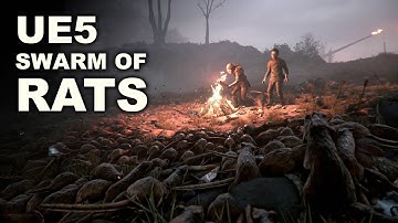 Unreal Engine 5 Swarm of Rats with Niagara