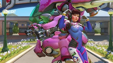 [OW Highlight] D.va #1 Double Kill