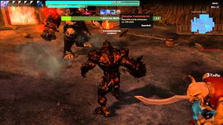 Vindictus cohlen in flames transskip with big bang atk hero solo Karok (cestus)3.00min clear time