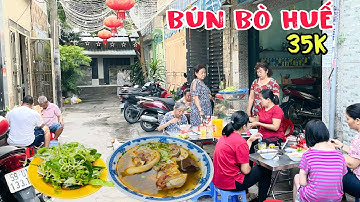 Choáng với tô bún bò huế ngon rẻ chỉ 35k chui hẻm ở Sài Gòn ( 7 ngày 7 món  ) HiepVlog #185