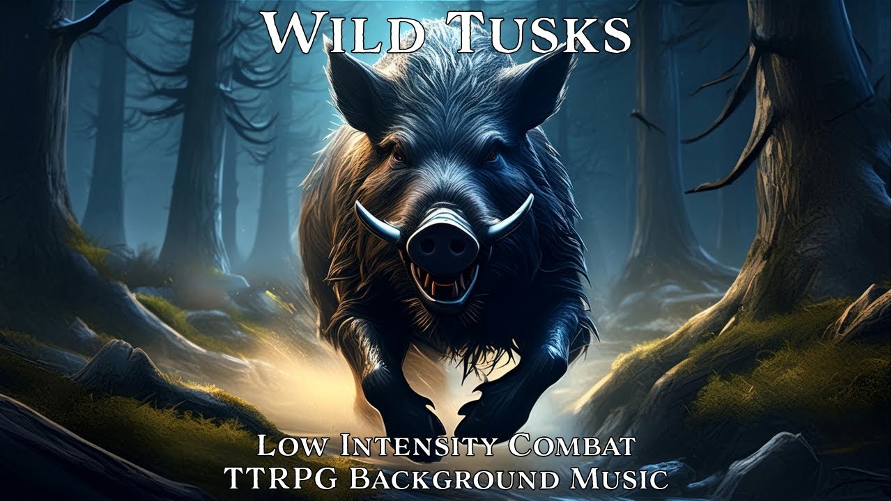 Low Intensity Combat Music | Wild Tusks | Tabletop/RPG/D&D Background Music | 1 Hour Loop