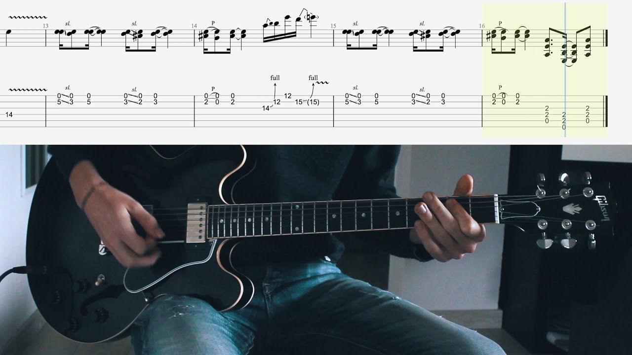 AC/DC - Back In Black (Guitar Solo Tutorial + Free Tab)