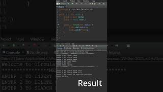 Node.java || Node Class of Circular Linked List in Java 🔁 | With Output | #shorts