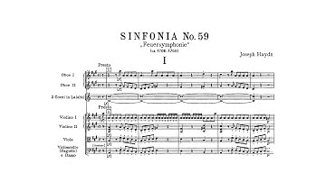 Haydn: Symphony No. 59 in A major "Fire Symphony" (with Score)
