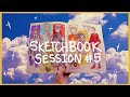 T r y i n g to draw boys | Sketchbook Session #5 🍓🌼 Draw with me