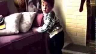 Devin Decorates The Christmas Tree 1991