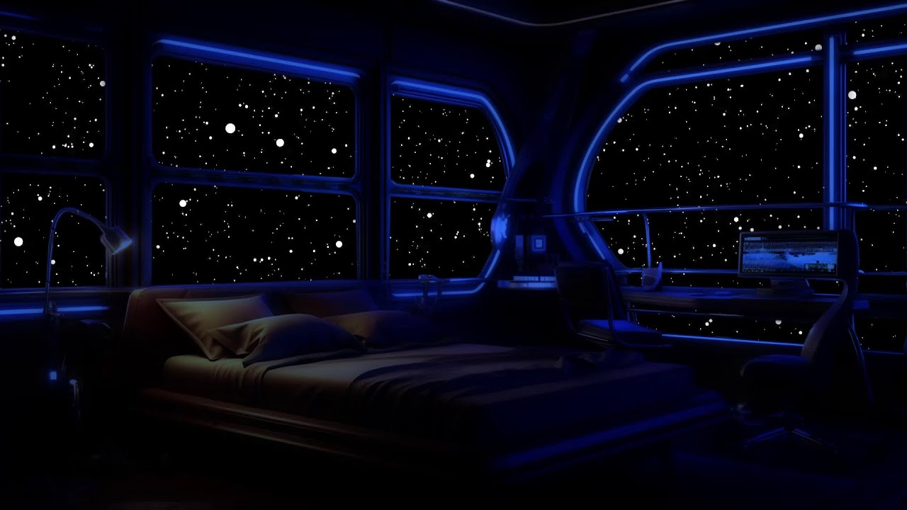 Starry Space & Soothing Sounds | Sleep Aid & Night Ambience for Stress ...