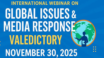 Global Issues & Media Response (Valedictory Session)