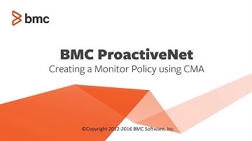 BMC TSOM: How To Create a Monitor Policy using the Central Monitoring Console
