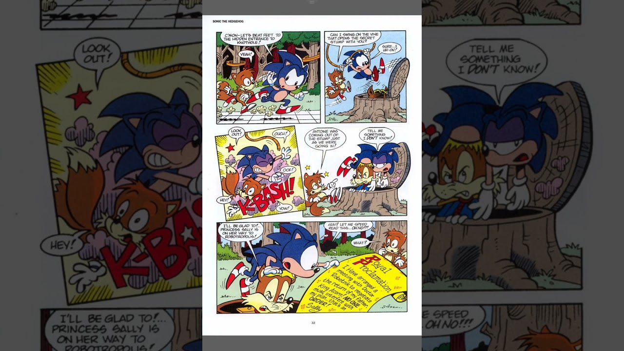 "Run Sally Run! Part I" Sonic the Hedgehog: The Beginning #1 (Archie Comic Read-Along)