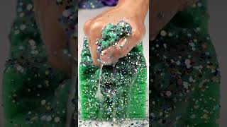 Glitter Sponge Squeeze &amp; Relaxing Soap Carving#asmr#oddlysatisfying#satisfyingvideos#spong#trending