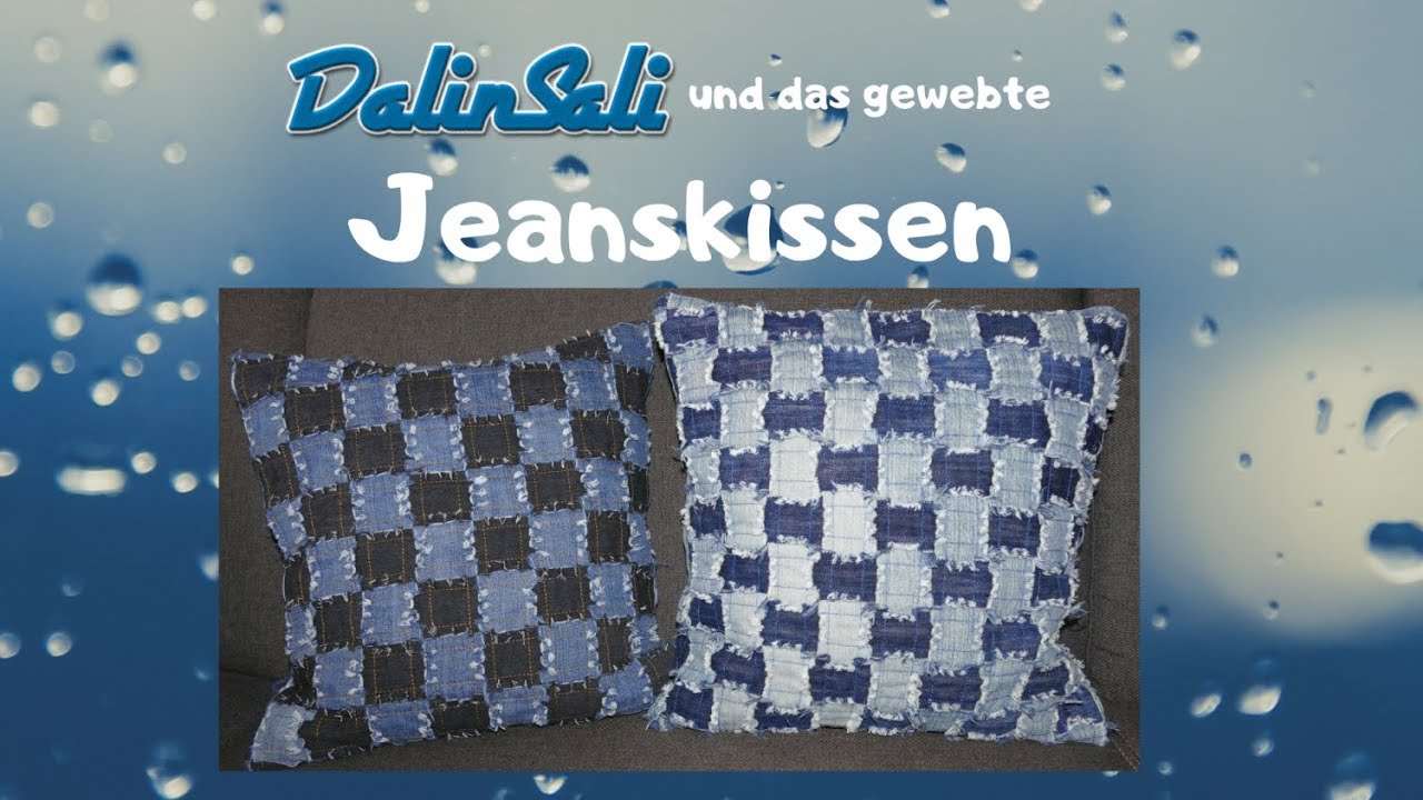 DIY Gewebtes Jeanskissen - JeansUpYourLife