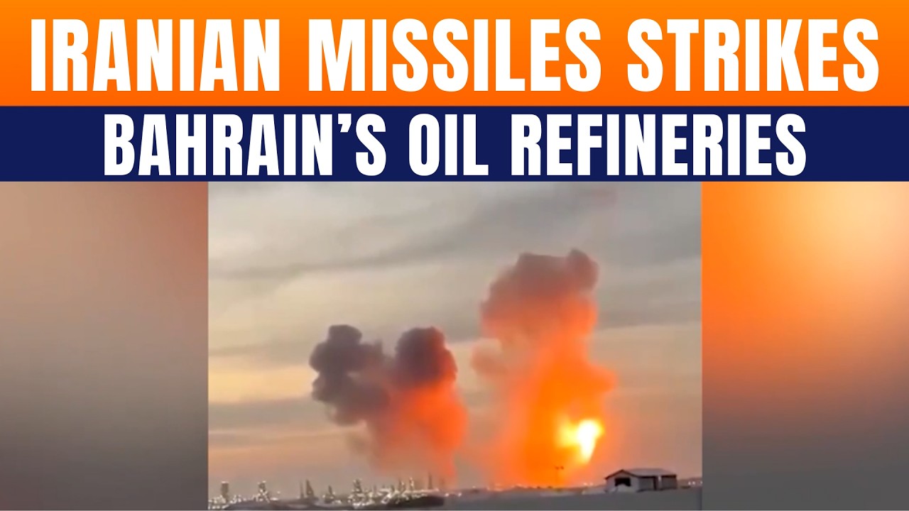 Iran-Israel War | Iranian Missiles Hit Bahrain Oil Refinery In Sitra, Fire Contained | News9