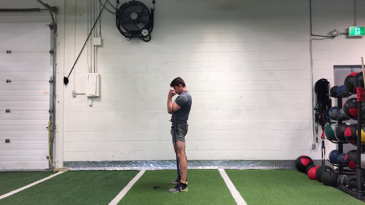 Band Zercher Squat - YouTube