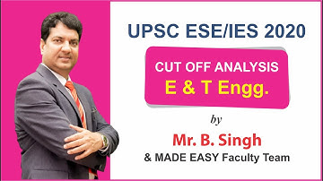 UPSC ESE/IES Prelims 2020 E&T Engineering Solutions, Analysis & Expected Cutoff by MADE EASY Faculty