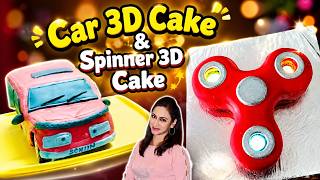 Remote Control Car Cake That Actually Moves|Spinner Cake That Really Spins|How to make moving cakes