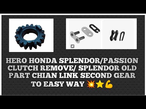 Splendor Chain Guard Removal Honda Honda splendor/passion clutch Remove special tools/old chianlink ...
