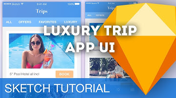 Luxury Trip App UI/UX • Sketchapp Tutorial / Sketch 4 Tutorial