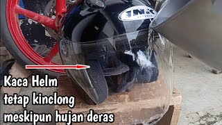 CARA MENJAGA KACA HELM TETAP KINCLONG SAAT HUJAN DERAS