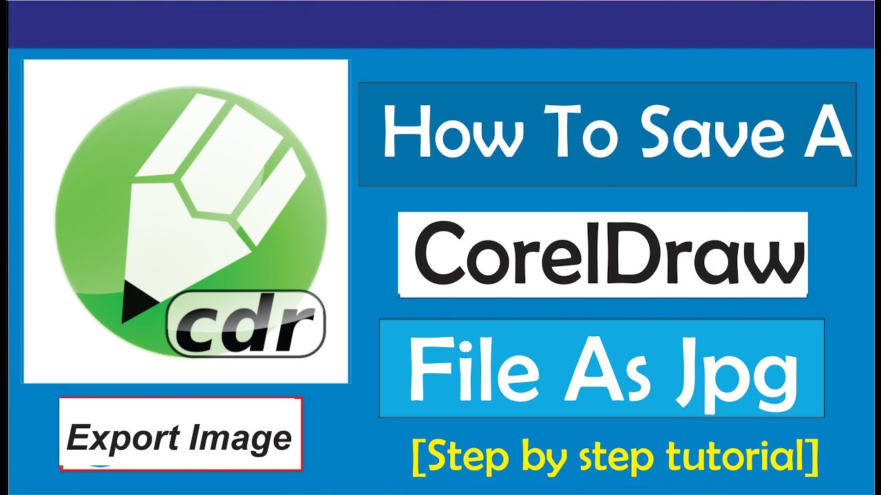 Как сохранить файл CorelDraw в формате JPG