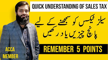 Quick Understanding of Sales Tax for beginner | Some Basic Understanding FBR |