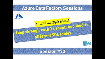 #73. Azure Data Factory - Dynamically Load from XL sheets to different SQL table