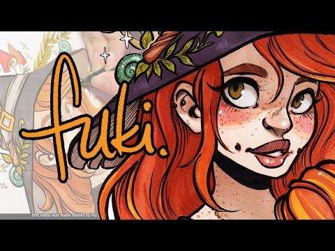 witchy Chelle - Fukari drawing timelapse