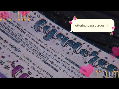 lettering para zurdos - YouTube