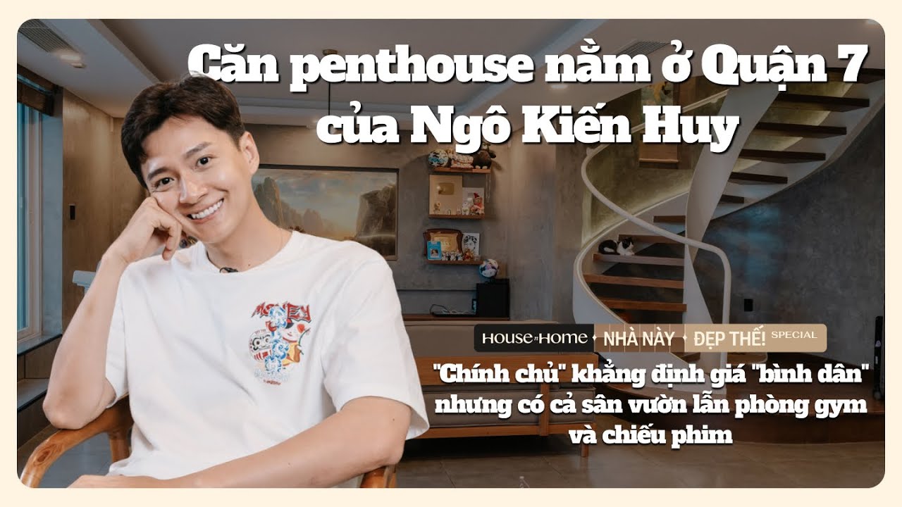 Penthouse ở Quận 7 của Ngô Kiến Huy, giá "bình dân" nhưng có cả sân vườn, phòng gym và chiếu phim