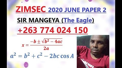 O LEVEL ZIMSEC June 2020 Paper 2