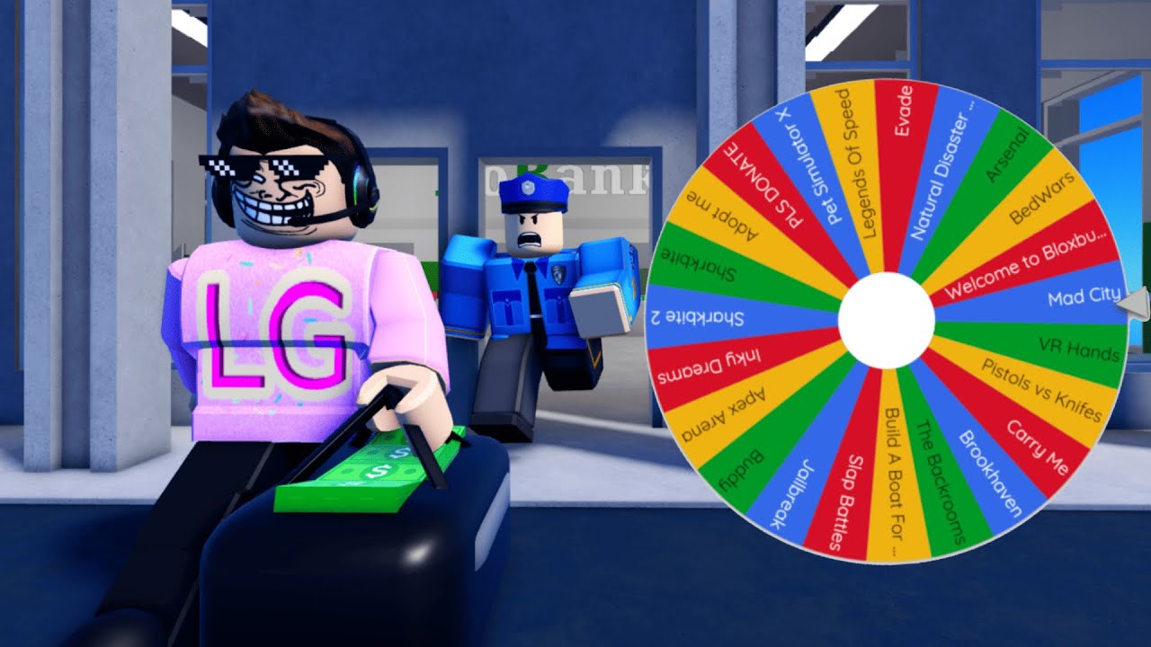 ROBLOX BUT A SPIN THE WHEEL CHOOSES WHAT I PLAY! - YouTube