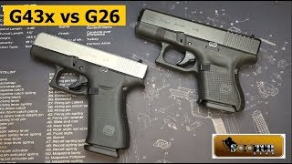 Glock G43x vs G26