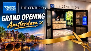 American Express Centurion Lounge Amsterdam Airport Schiphol (AMS) GRAND OPENING Tour & Review!