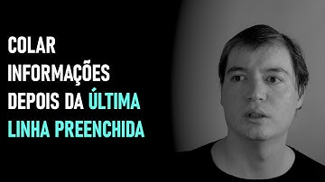 Como encontrar automaticamente a primeira linha vazia | Excel VBA