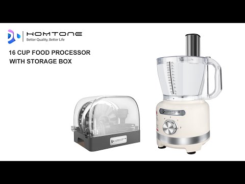 How to Install the Bowl and Lid on Homtone Food Processor Step-by-Step Guide CY-361A