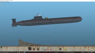 I drove a submarine. floating sandbox